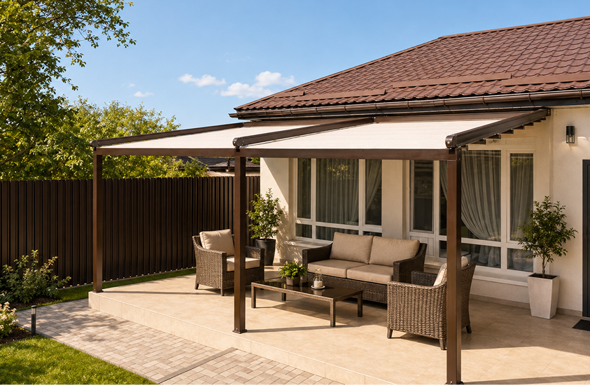 Pérgola de lona