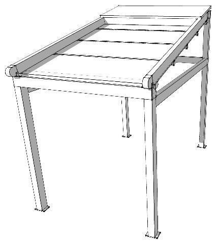Esquema de pérgola tipo HQ-1