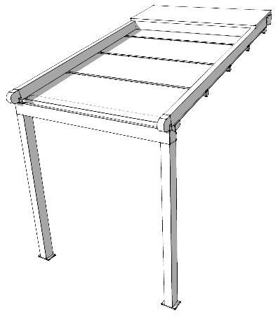 Esquema de pérgola tipo LQ-1