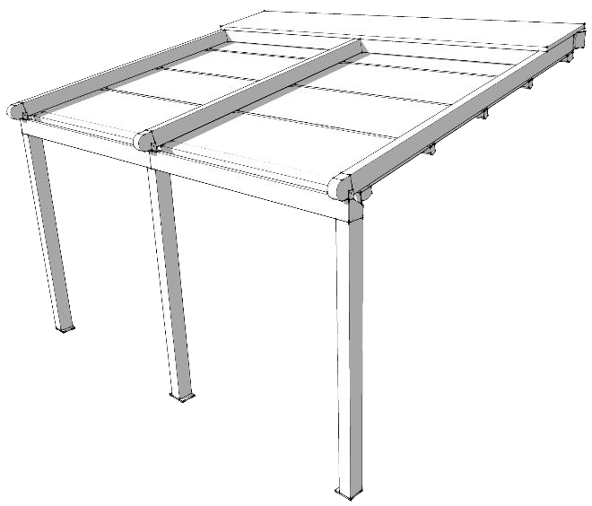Esquema de pérgola tipo LQ-2