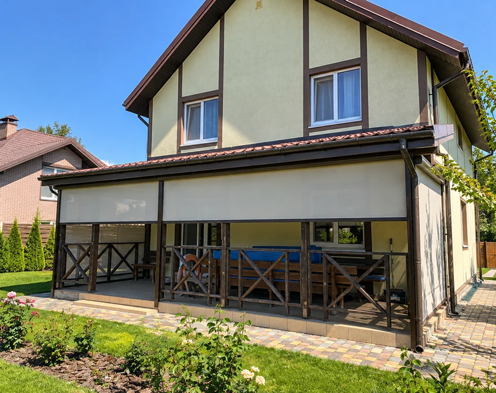 Protección solar instalada en una vivienda